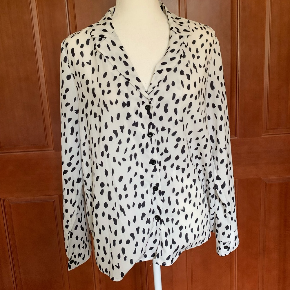 Polka Dot Blouse - M